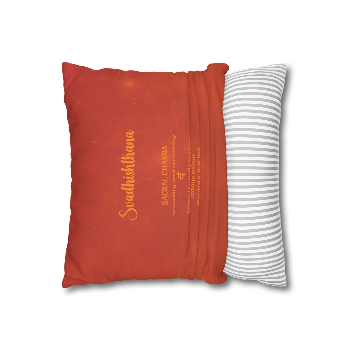 Sacral Chakra Design - Canvas Pillowcase