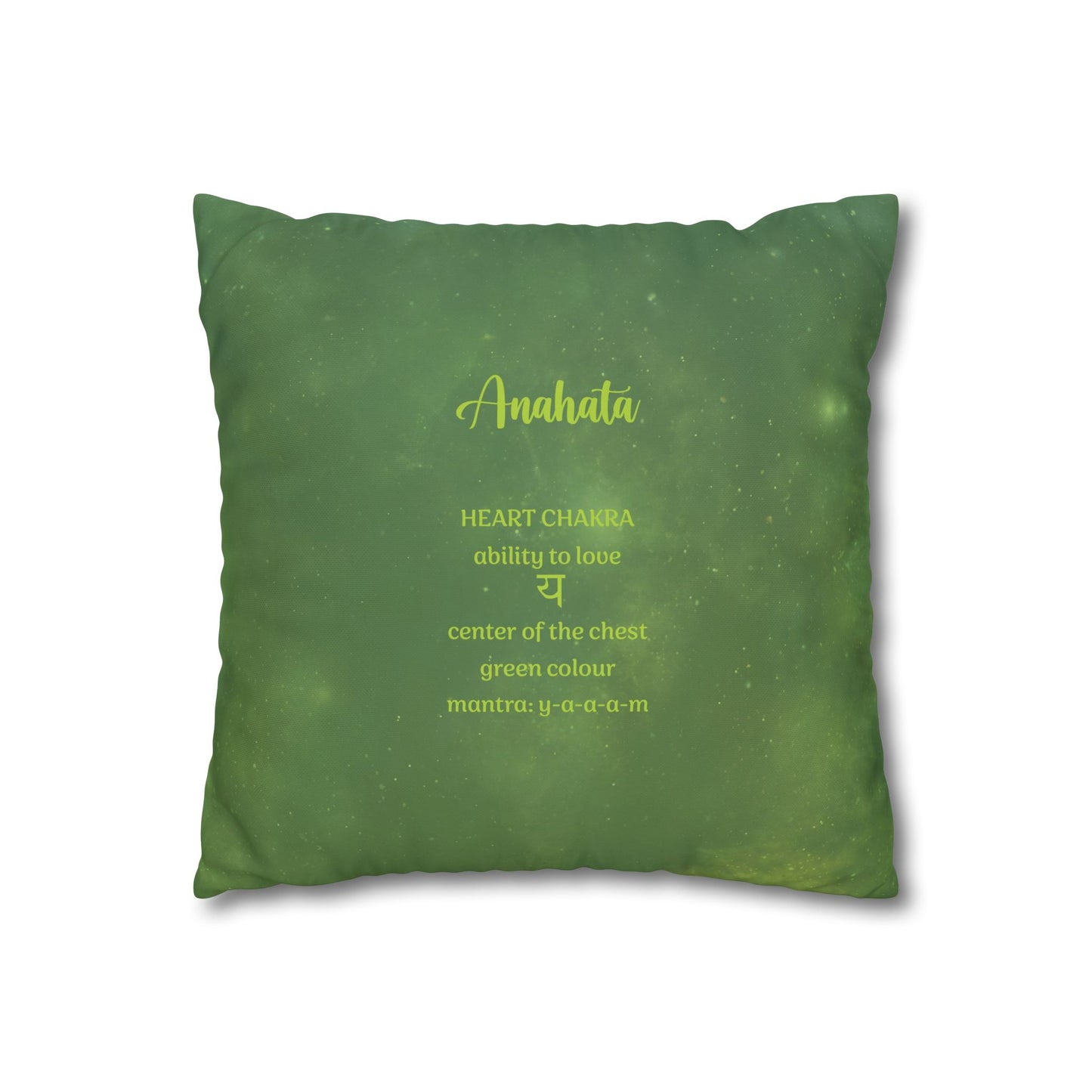 Canvas Pillowcase - Heart Chakra Design