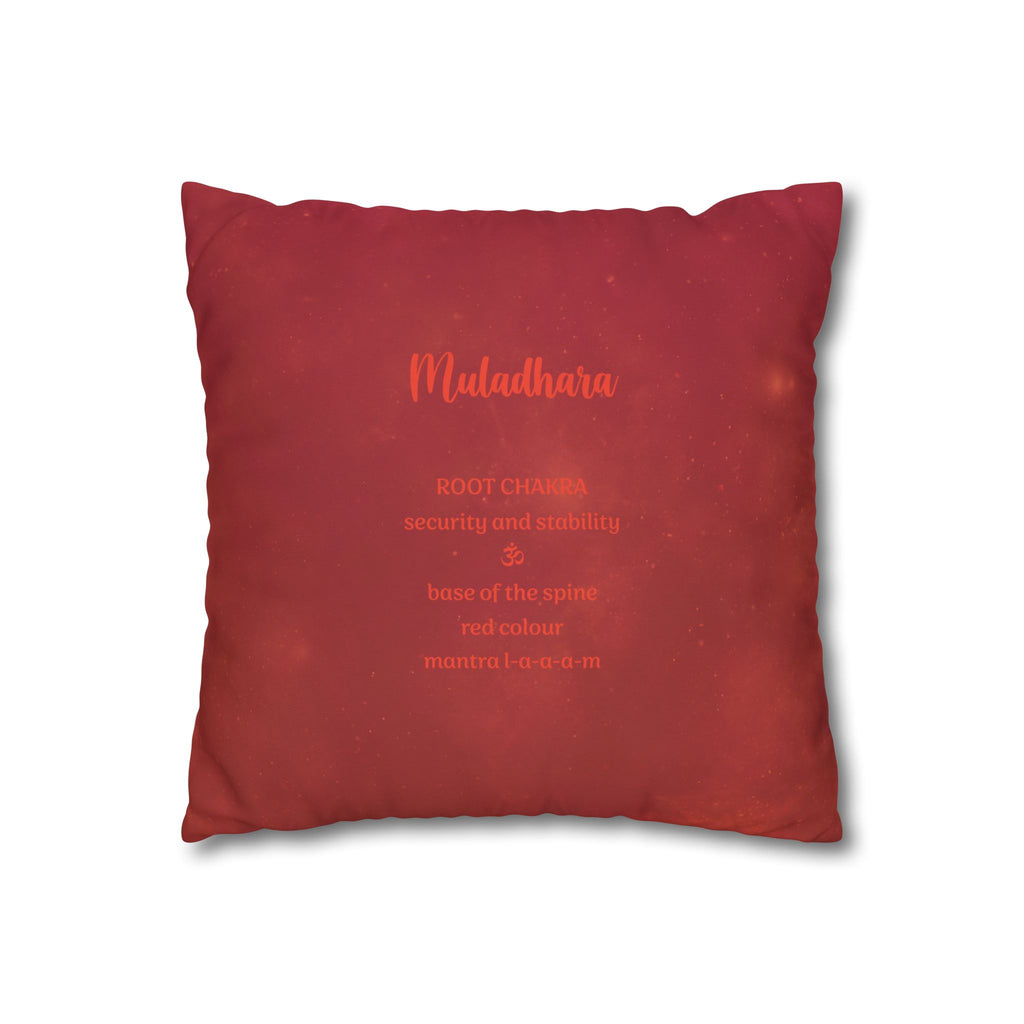 Canvas Pillowcase - Root Chakra Design