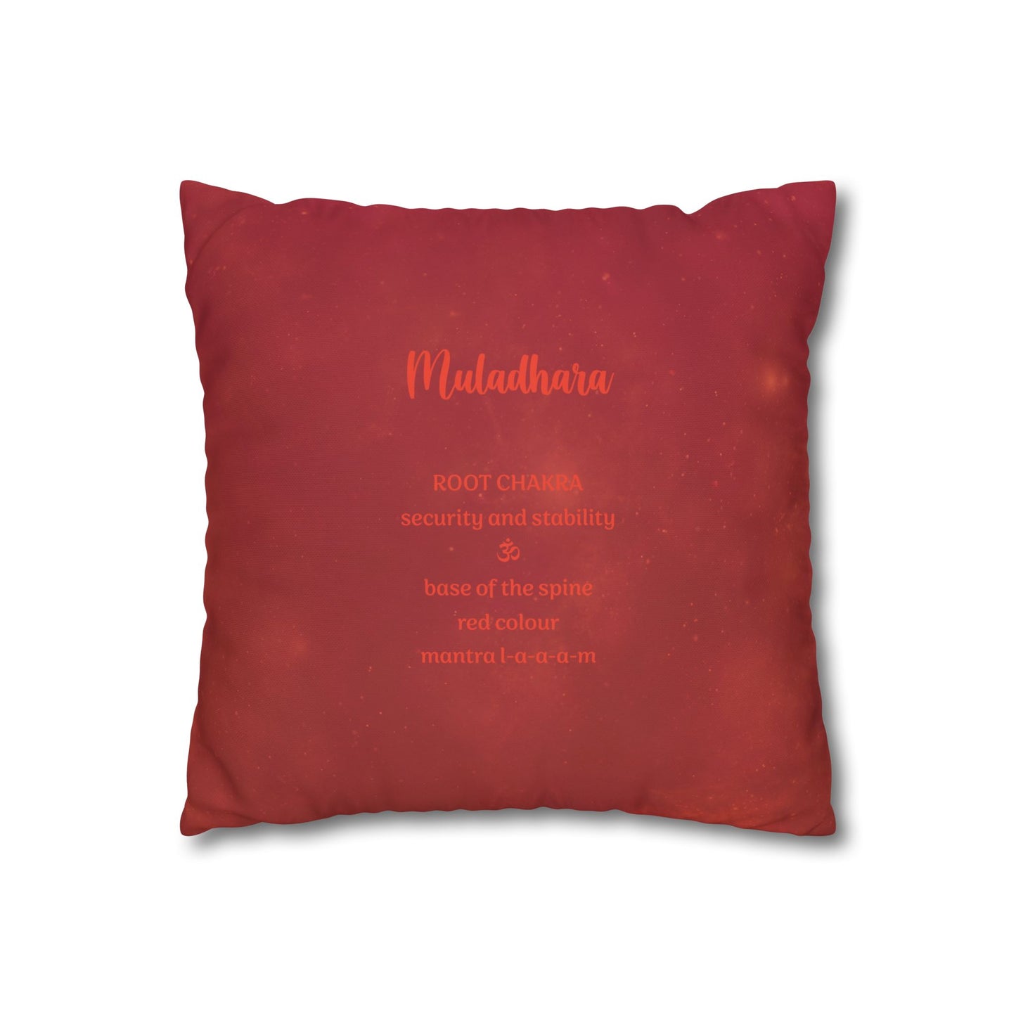 Canvas Pillowcase - Root Chakra Design