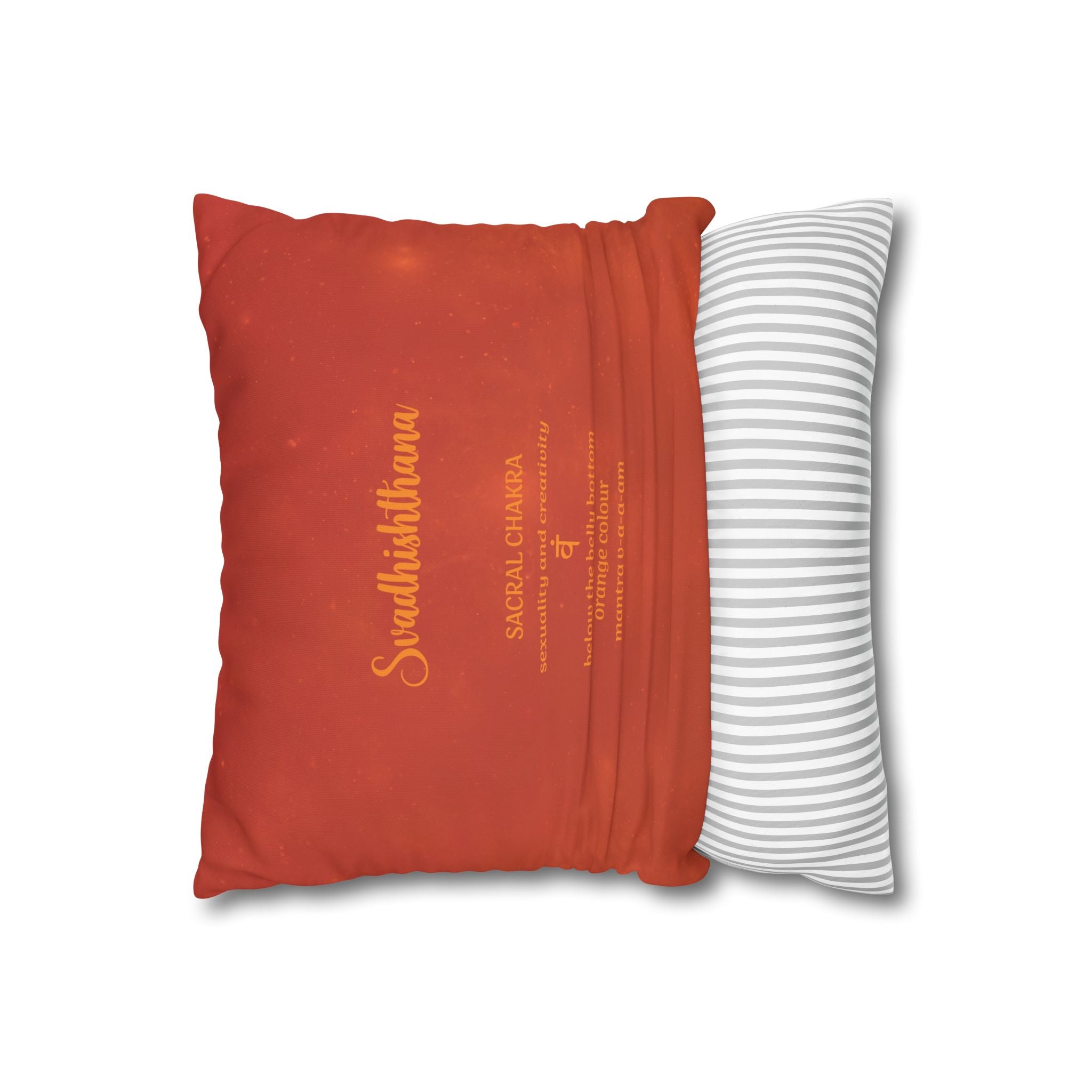 Sacral Chakra Design - Canvas Pillowcase