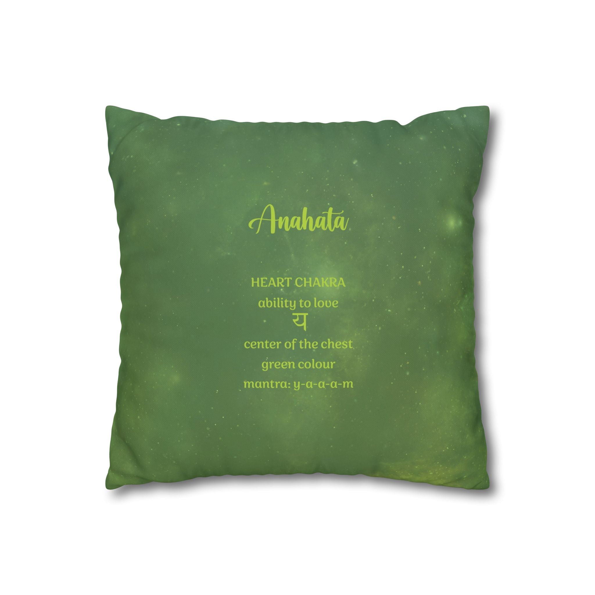 Canvas Pillowcase - Heart Chakra Design